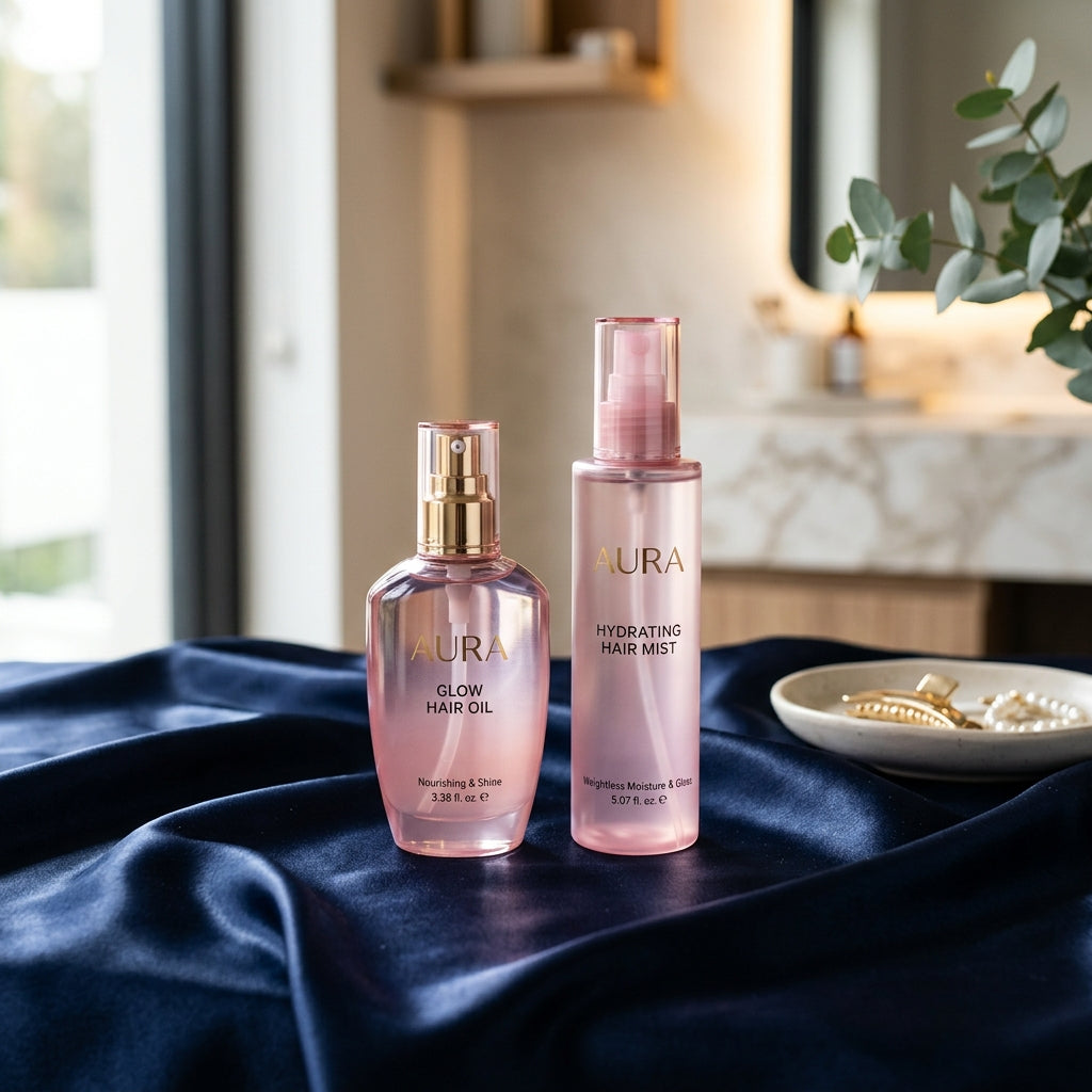 Korean glass-hair routine for glossy, frizz-free shine