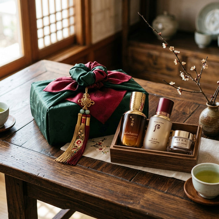 Nourishing K-beauty skincare gift set for parents