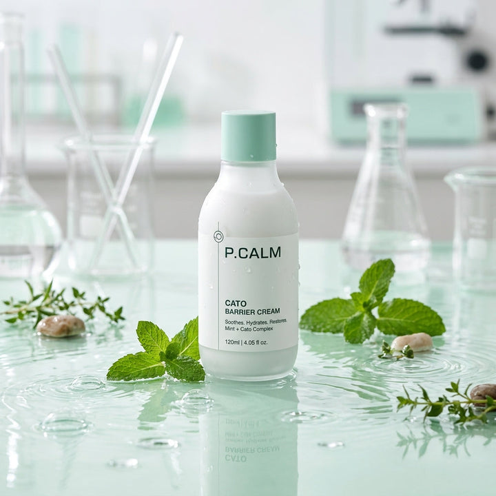P.Calm skincare routine for blemish-prone skin