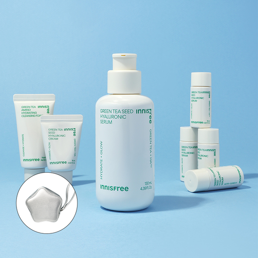 [Innisfree] Green Tea Seed Hyaluronic Acid Serum 130ml Special Set