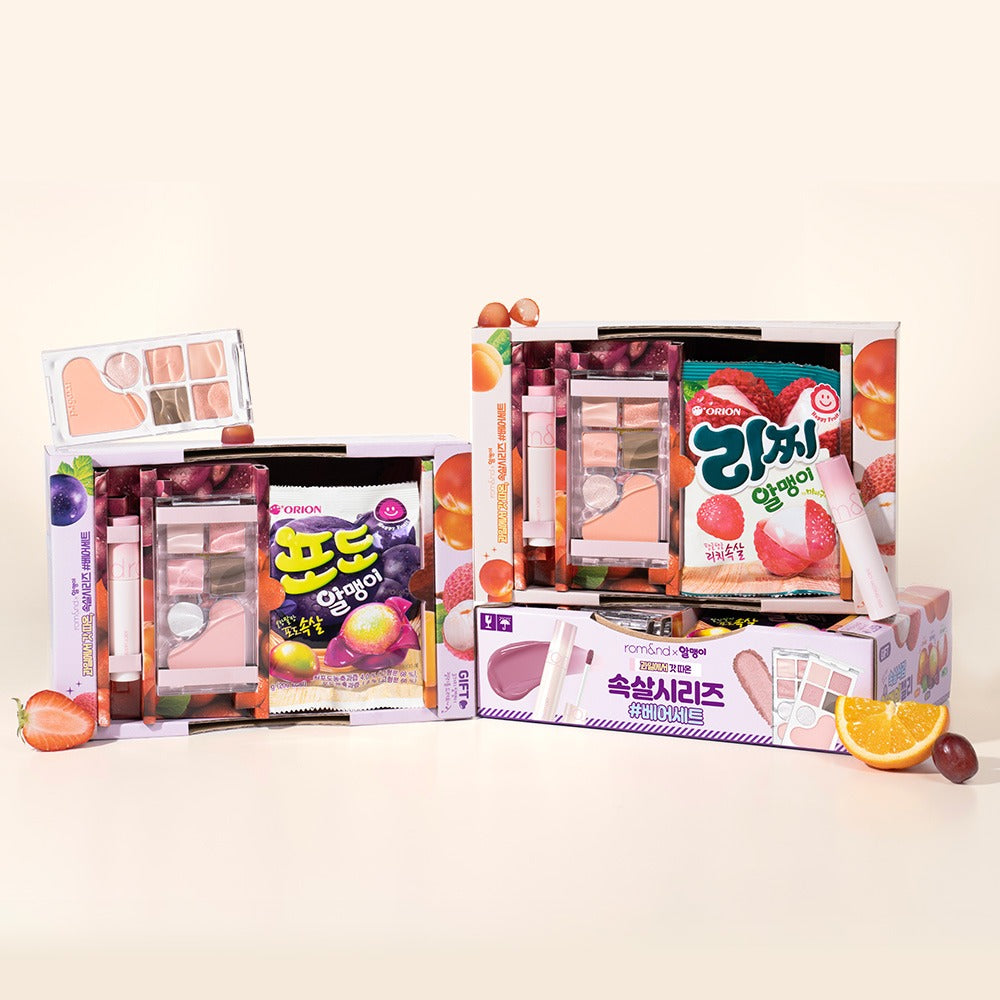 [rom&nd] x Orion Freshly picked fruit flesh series #Bear Set