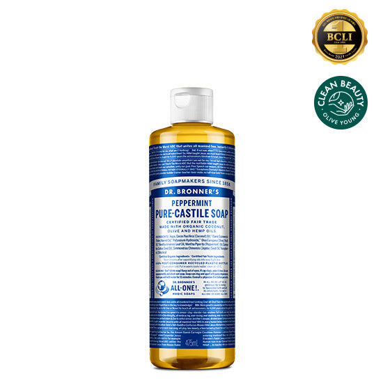[DR.BRONNERS] Dr. Bronner's Pure Castile Soap 475ml 12 types, choose 1