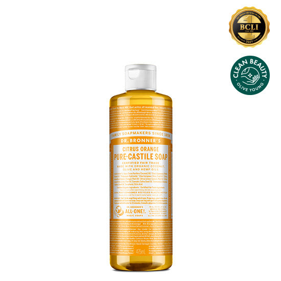 [DR.BRONNERS] Dr. Bronner's Pure Castile Soap 475ml 12 types, choose 1