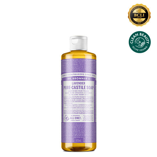 [DR.BRONNERS] Dr. Bronner's Pure Castile Soap 475ml 12 types, choose 1