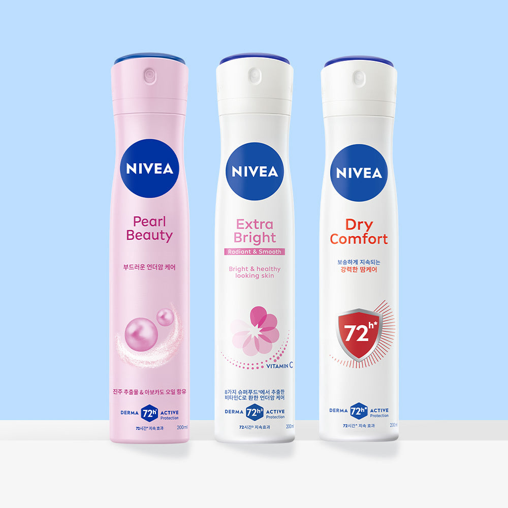 [Nivea] 7 types of Nivea deodorant spray
