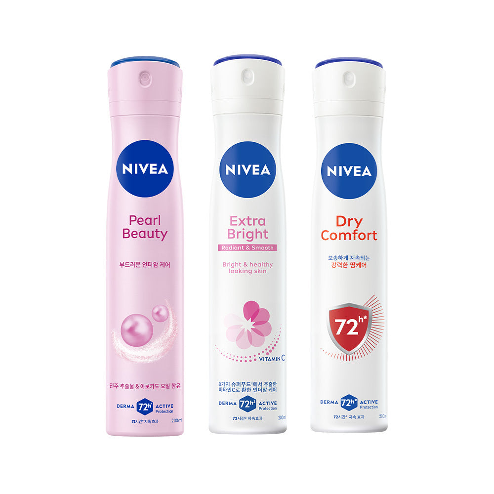 [Nivea] 7 types of Nivea deodorant spray