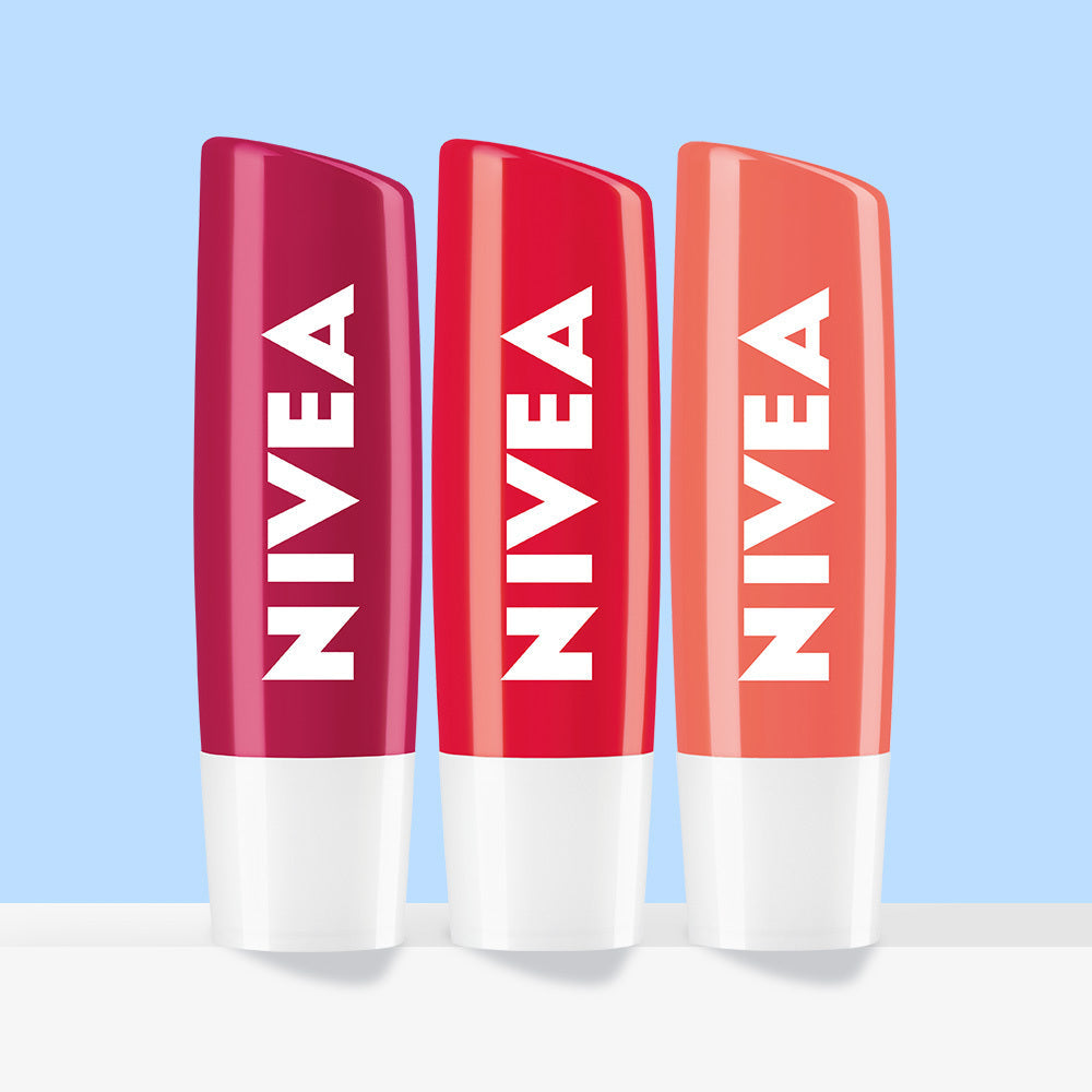[Nivea] Nivea Lip Care Fruity Shine 4.8g 3 types, choose 1 (strawberry/cherry/peach)