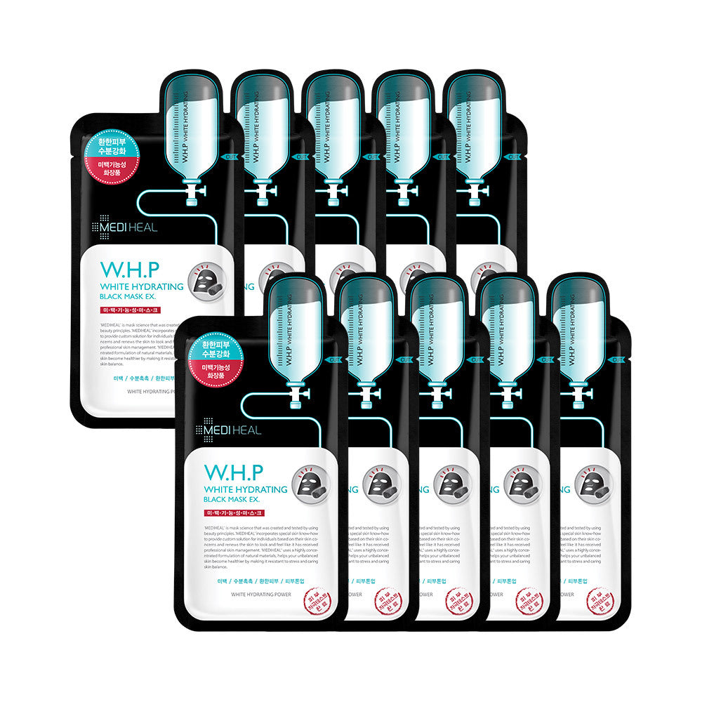 [mediheal] Mediheal W.H.P Whitening Moisture Black Mask EX 10 sheets
