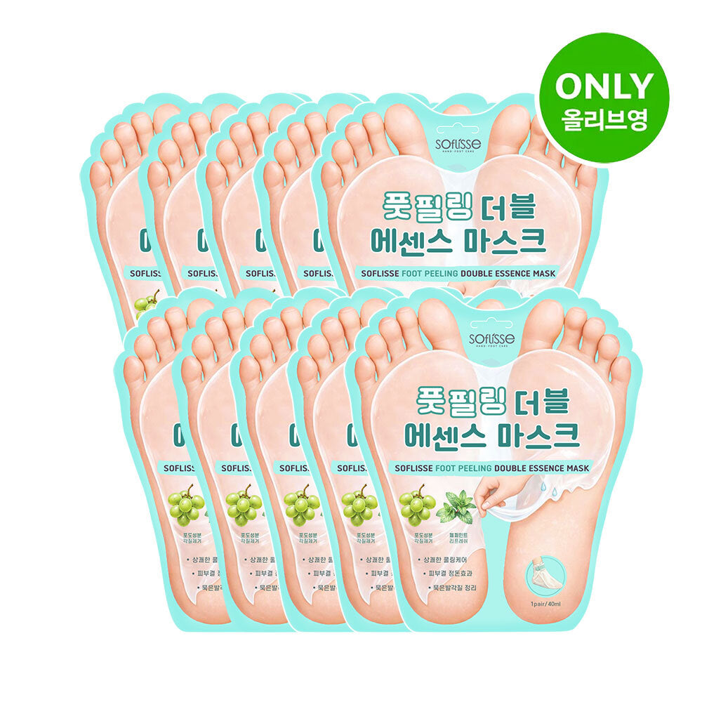 [Soflisse] Sopris Foot Peeling Double Essence Mask 10P