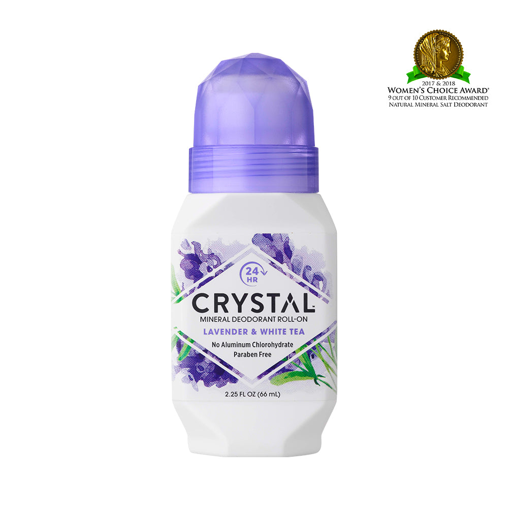 [CRYSTAL] Crystal Deodorant Roll-on Lavender & White Tea 66ml