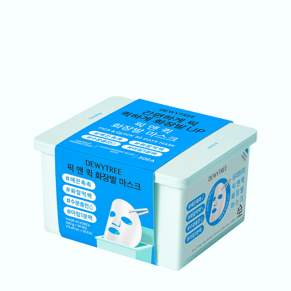 [Dewytree] Dewytree Pick&Quick removable mask 30 sheets (makeup/calming full/moisture full/morning puffiness/vita light up)