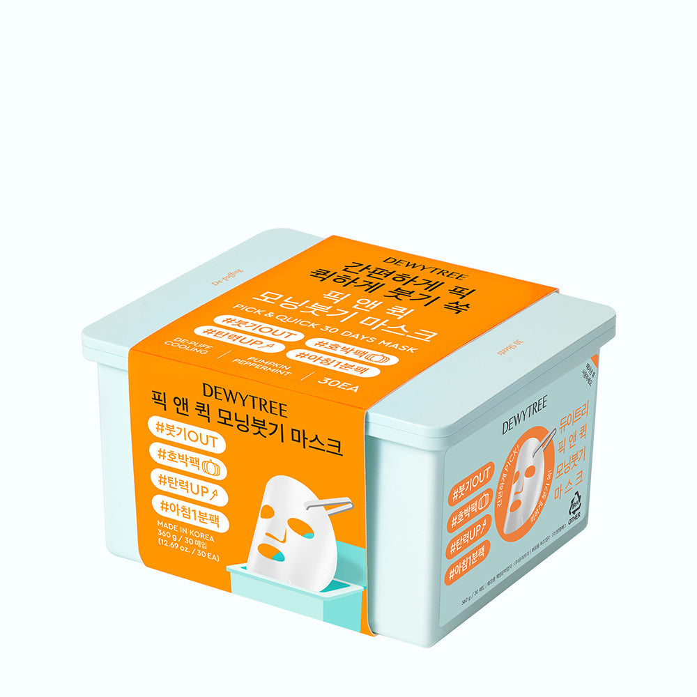 [Dewytree] Dewytree Pick&Quick removable mask 30 sheets (makeup/calming full/moisture full/morning puffiness/vita light up)