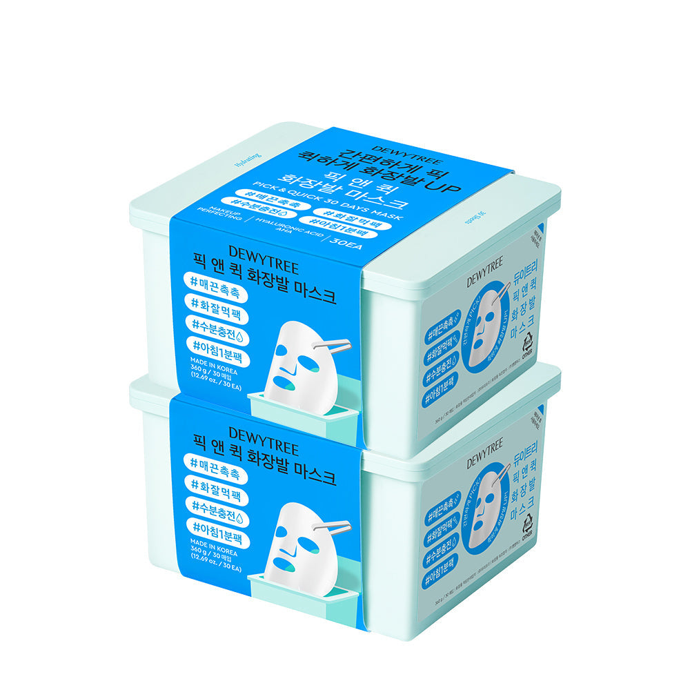 [Dewytree] Dewytree Pick&Quick removable mask 30 sheets (makeup/calming full/moisture full/morning puffiness/vita light up)
