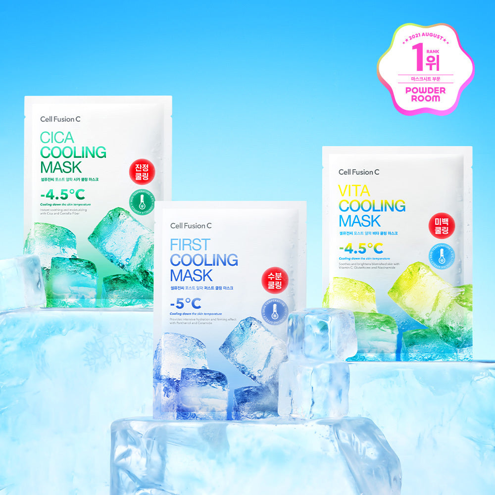 [Cell Fusion C] Cellfusion C Post Alpha Cooling Mask 5P (First Cooling/Cica Cooling/Vita Cooling)