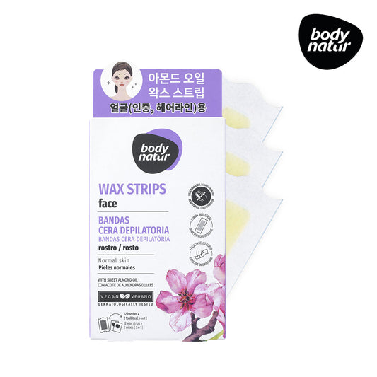 [bodynature] Body Nature Wax Strip Face Sweet Almond (12 sheets)