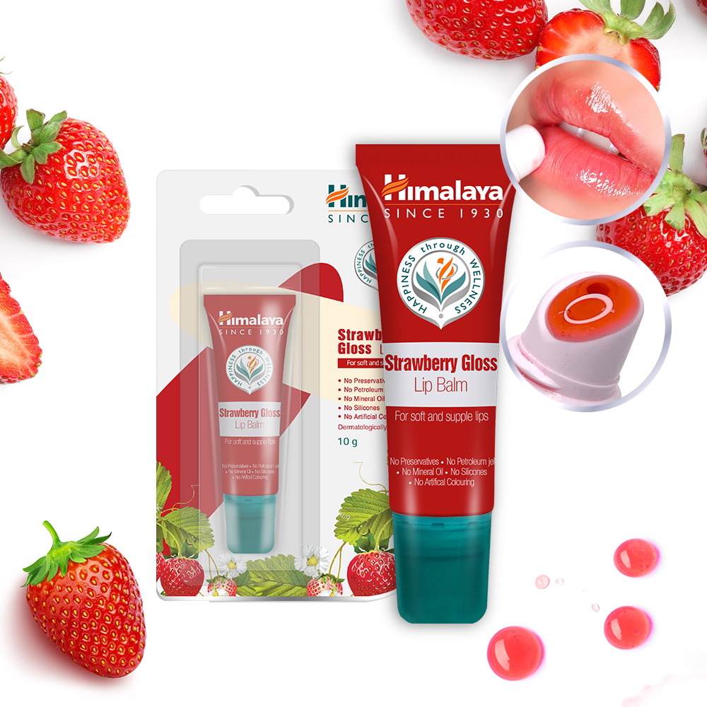 [Himalaya] Himalaya Strawberry Gloss Lip Balm 10g