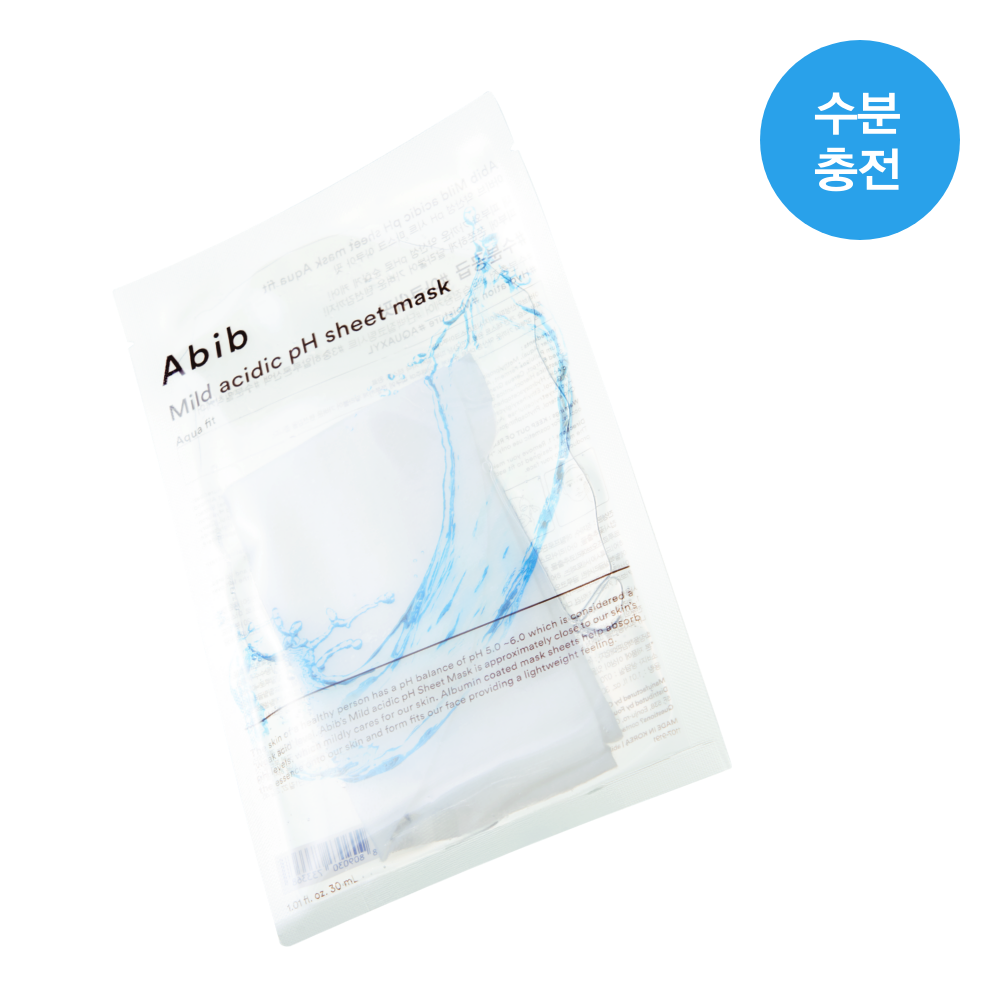 [abib] Aviv Mildly Acidic pH Sheet Mask Fit 10 sheets (Houttuynia cordata/Resurrection plant/Aqua/Glutathione/Honey)