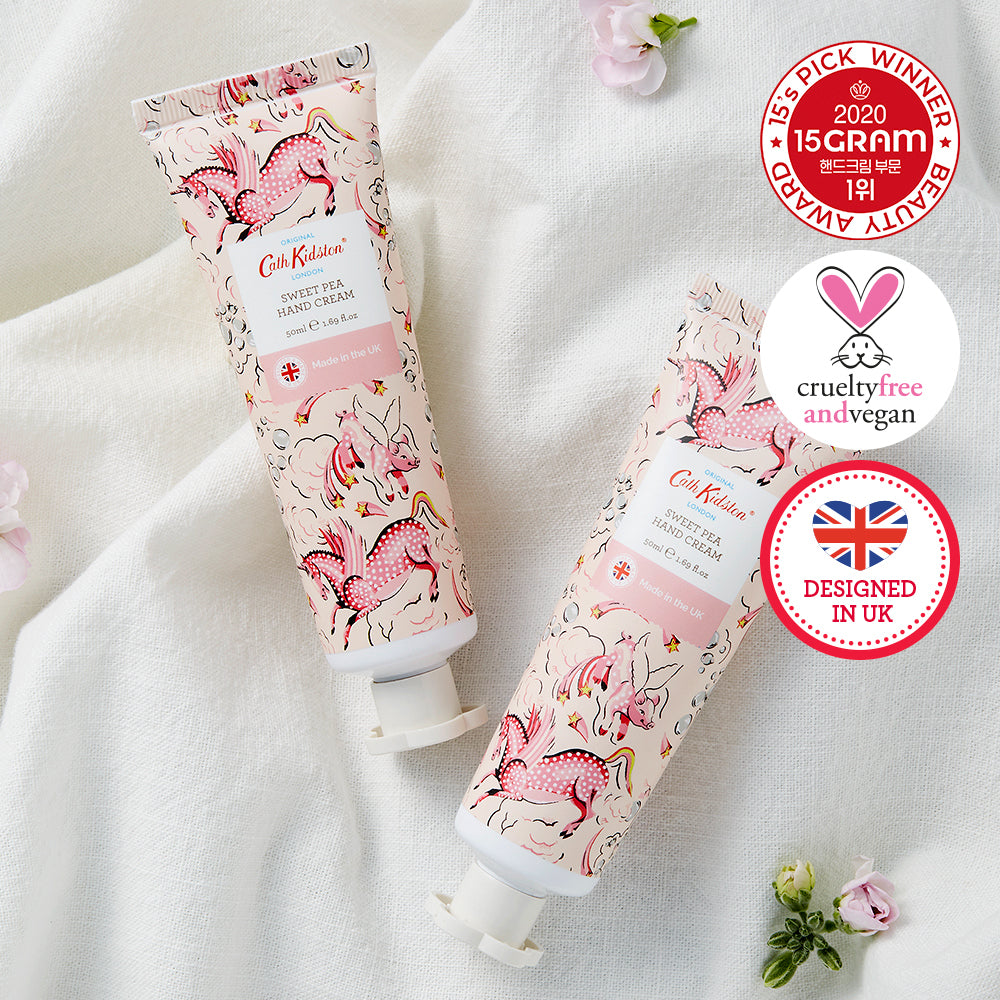 [Cath Kidston] Cath Kidston Vegan Hand Cream Sweet Pea 50ml (Sweet Pea Jasmine & Musk Fragrance)