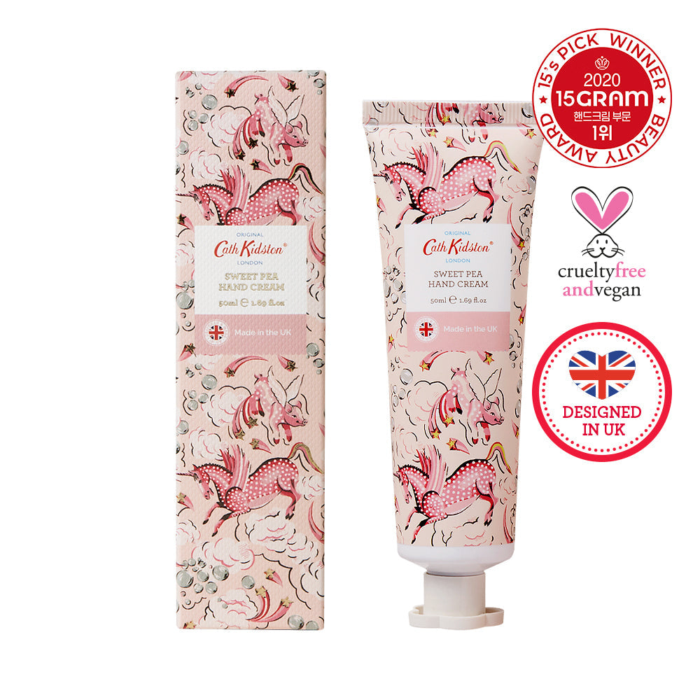 [Cath Kidston] Cath Kidston Vegan Hand Cream Sweet Pea 50ml (Sweet Pea Jasmine & Musk Fragrance)