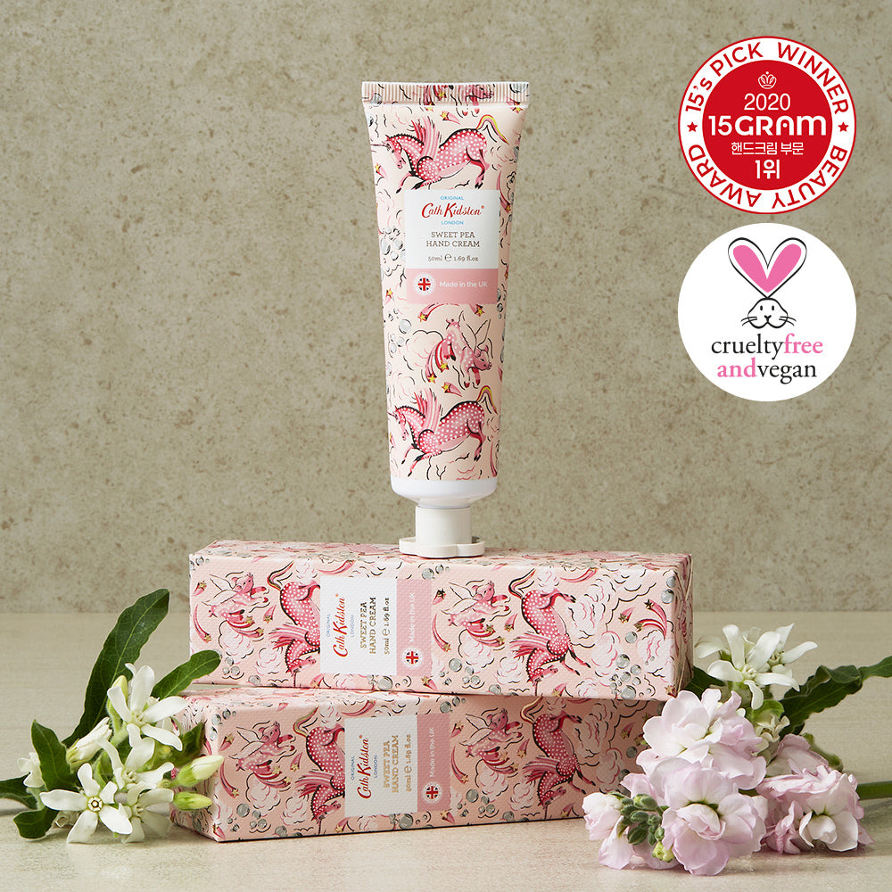 [Cath Kidston] Cath Kidston Vegan Hand Cream Sweet Pea 50ml (Sweet Pea Jasmine & Musk Fragrance)