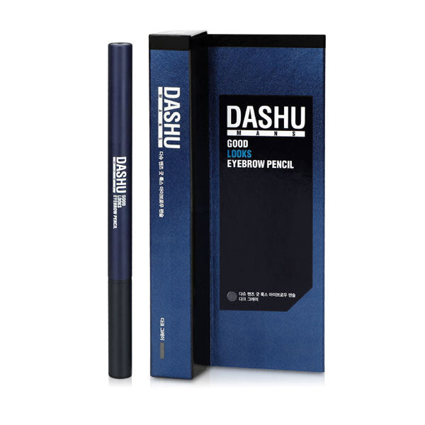 [DASHU] Dashu Men's Good Looks Eyebrow Pencil Black/Gray