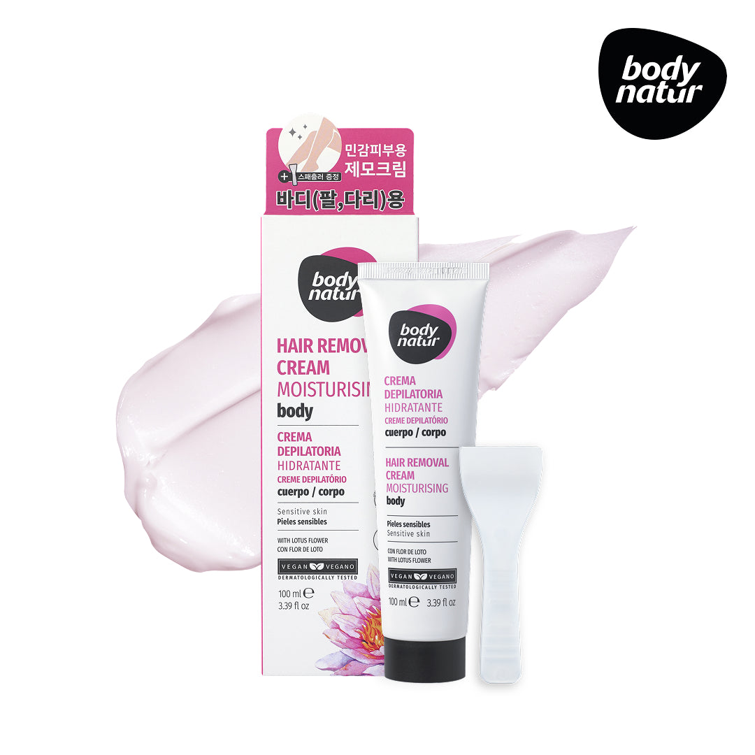 [bodynature] Body Nature Hair Removal Cream Moisturizing Body Sensitive Skin with Lotus Flower 100ml