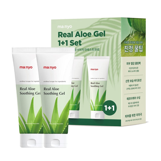 [manyo] Manyo Factory Real Aloe Soothing Gel 1+1 Special (200ml+200ml)
