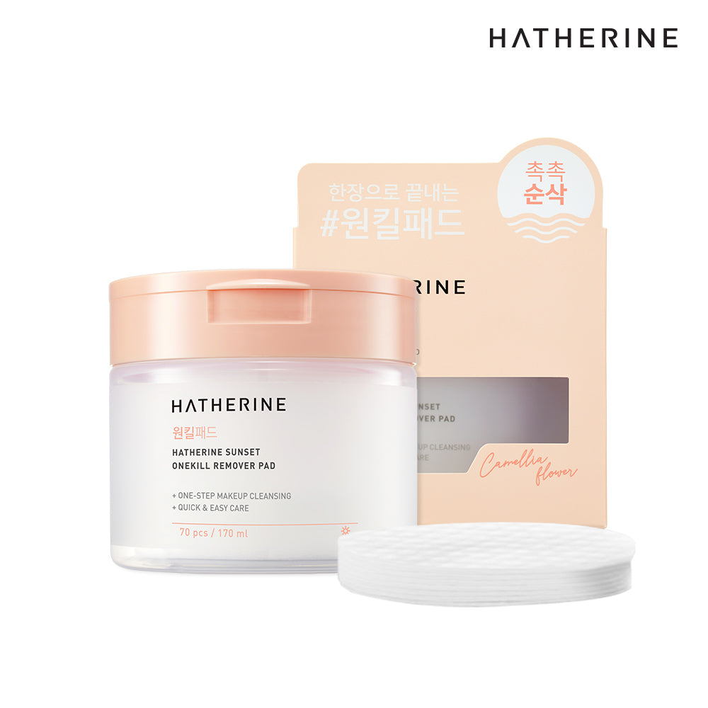 [HATHERINE] Haerin Sunset One Kill Remover Pad 70 sheets/170ml
