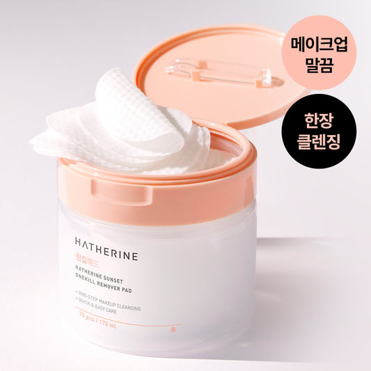 [HATHERINE] Haerin Sunset One Kill Remover Pad 70 sheets/170ml