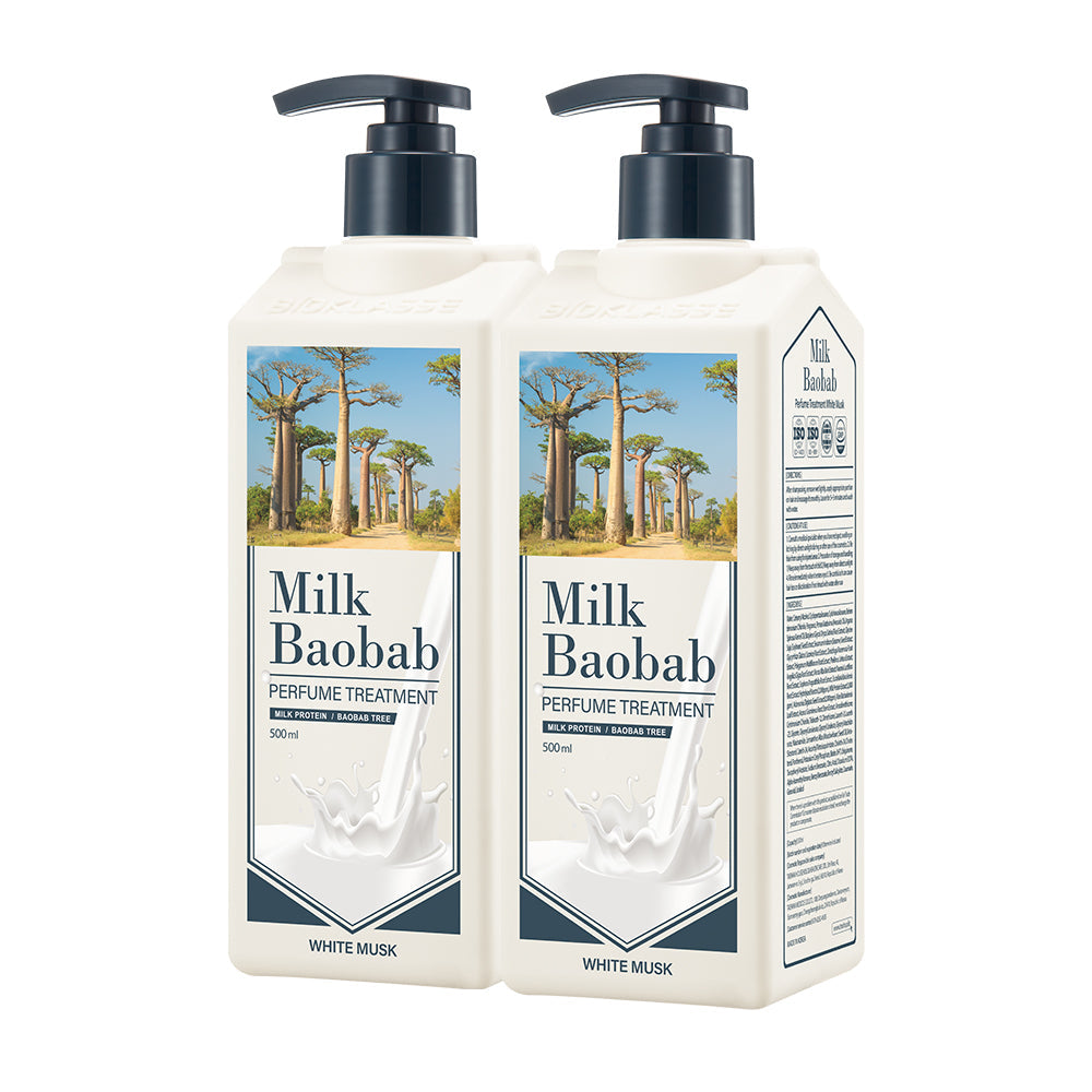[milkbaobab] Milk Baobab Perfume Treatment White Musk Double Special (500ml*2 pack)
