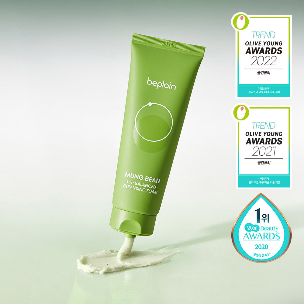 [Beplain] Be-Plain Mung Bean Mildly Acidic Cleansing Foam 80ml