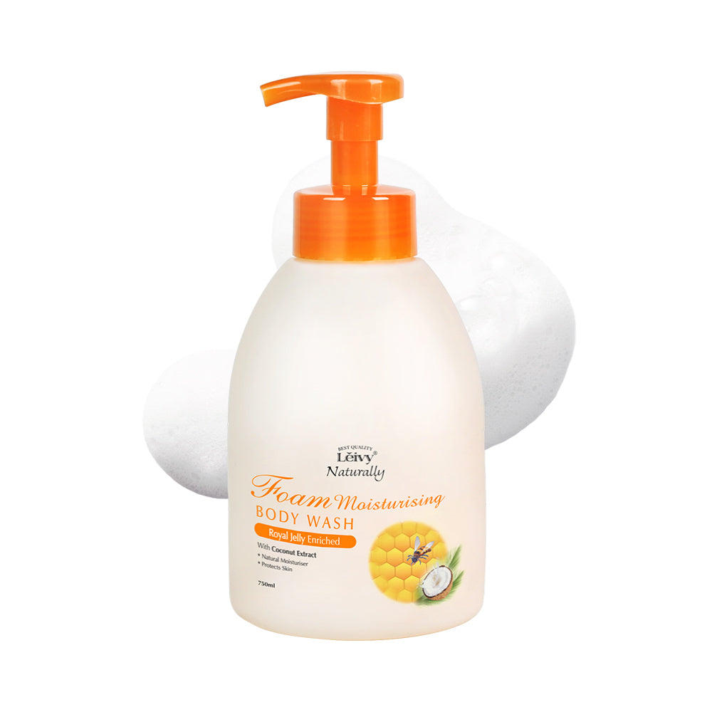 [Leivy] Raybee Perfume Foam Body Wash 750ml 3 types (Goat Milk/Lavender/Royal Jelly)
