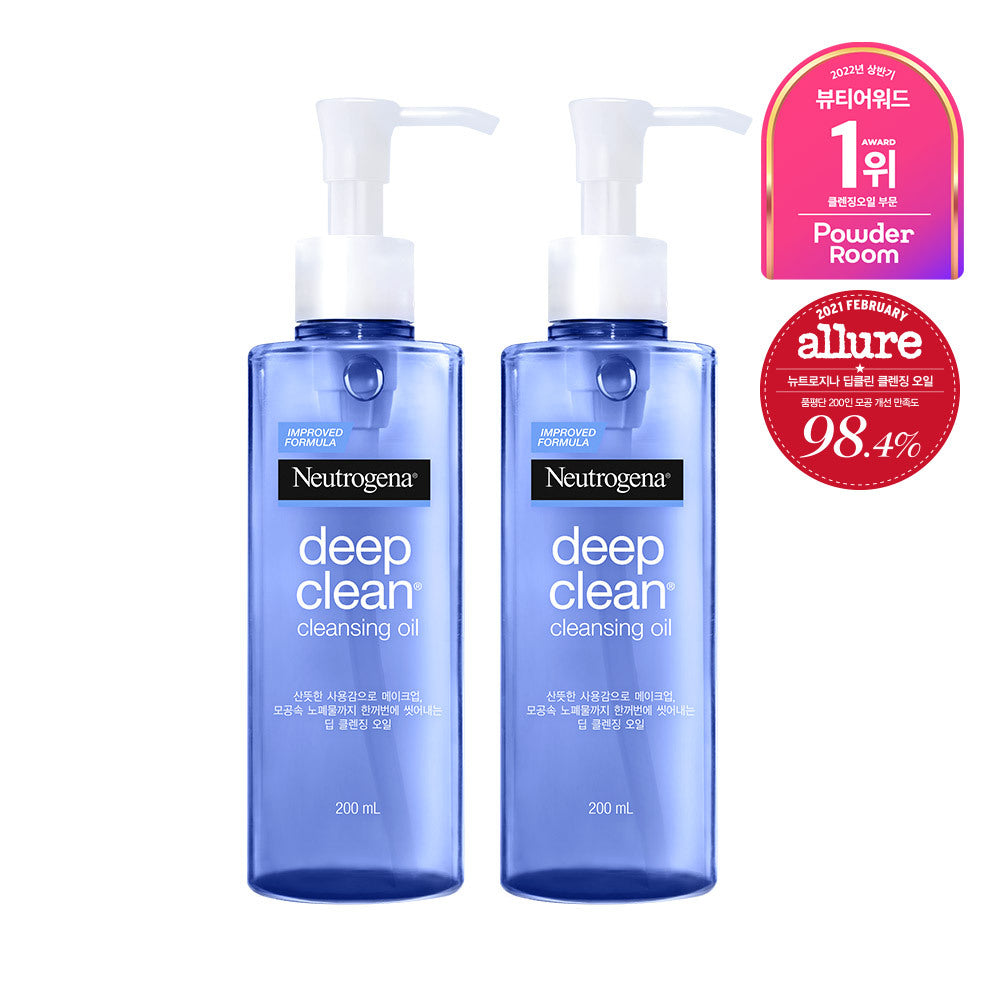 [Neutrogena] Neutrogena Deep Clean Cleansing Oil 2-pack special (200ml+200ml)