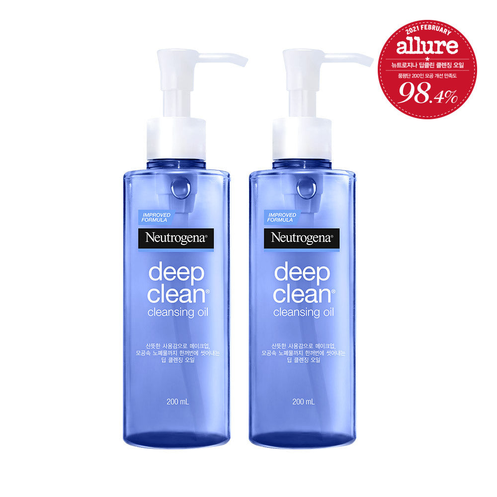 [Neutrogena] Neutrogena Deep Clean Cleansing Oil 2-pack special (200ml+200ml)