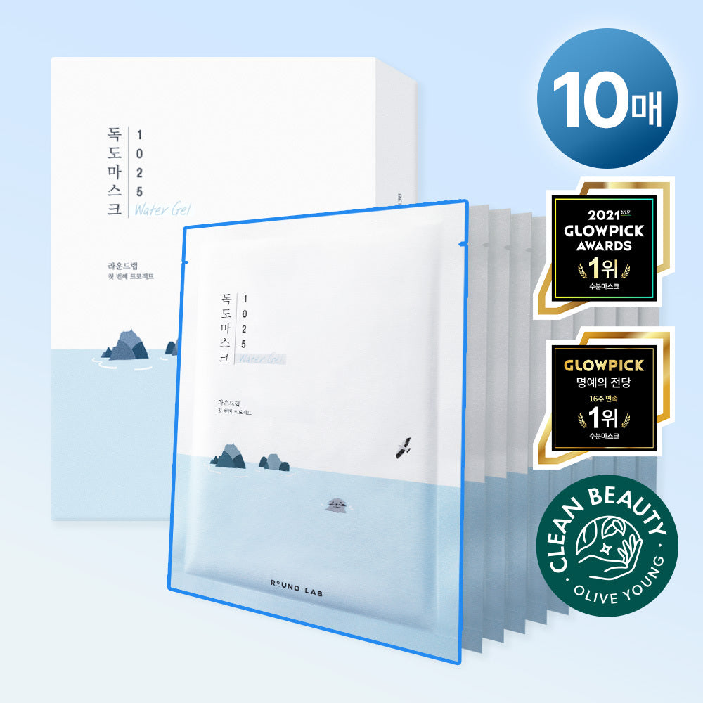[Round Lab] Round Lab 1025 Dokdo Moisture Water Gel Maske 10 Stück
