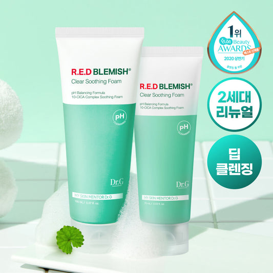 [Dr. G] Dr.G Mildly Acidic Red Blemish Clear Soothing Foam Special 2 types, choose 1 (150ml+75ml/150ml+150ml)