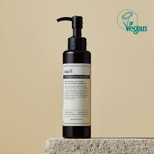 [dearlairs] Klairs Gentle Black Deep Cleansing Oil 150ml (puff provided)