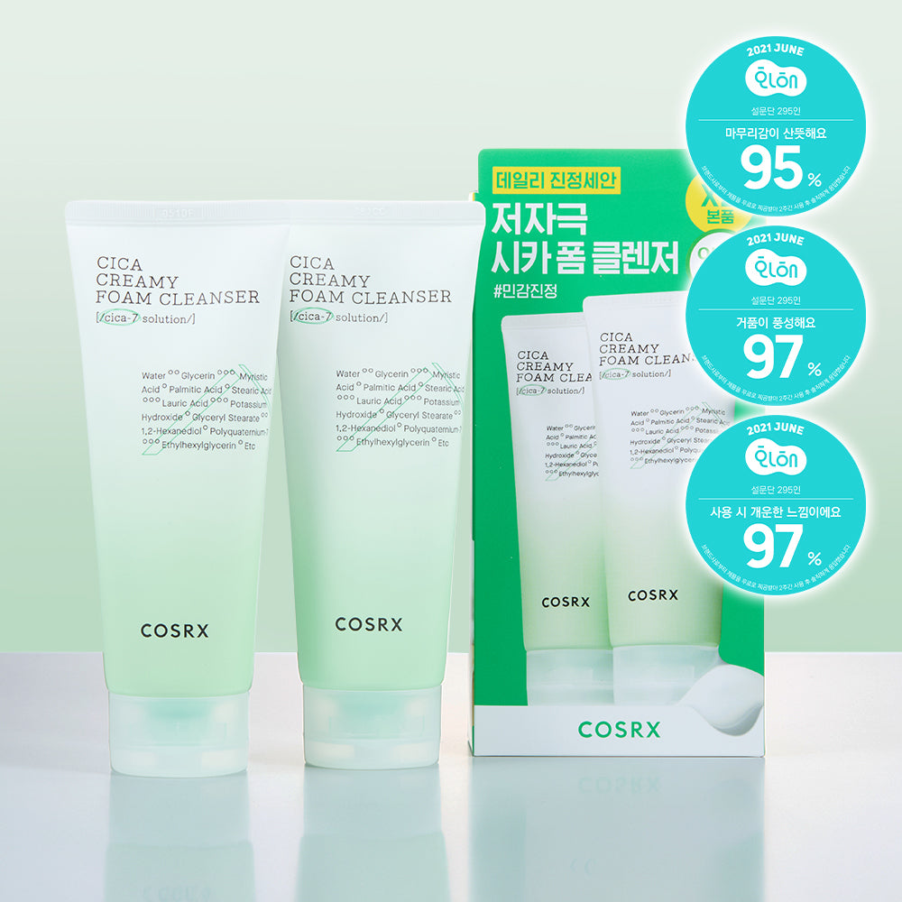 [COSRX] COSRX Pure Fit Cica Creamy Foam Cleanser Double Special (150ml+150ml)