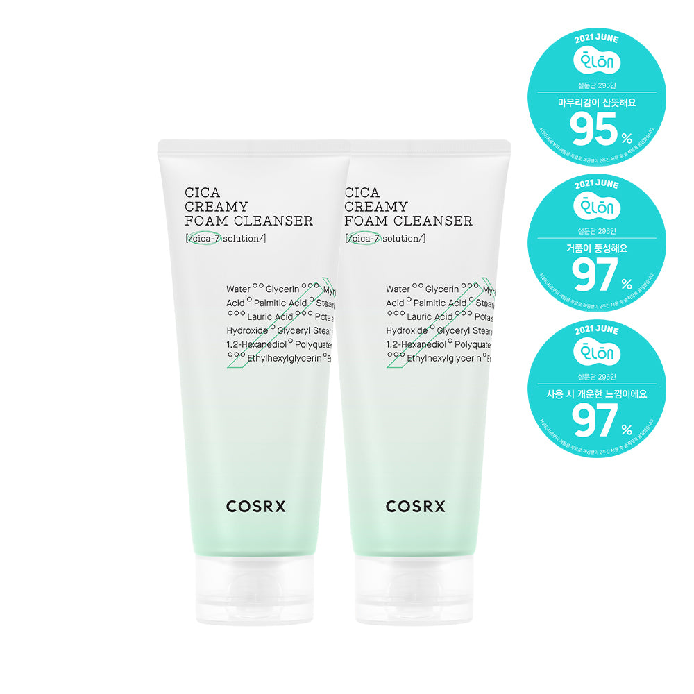 [COSRX] COSRX Pure Fit Cica Creamy Foam Cleanser Double Special (150ml+150ml)