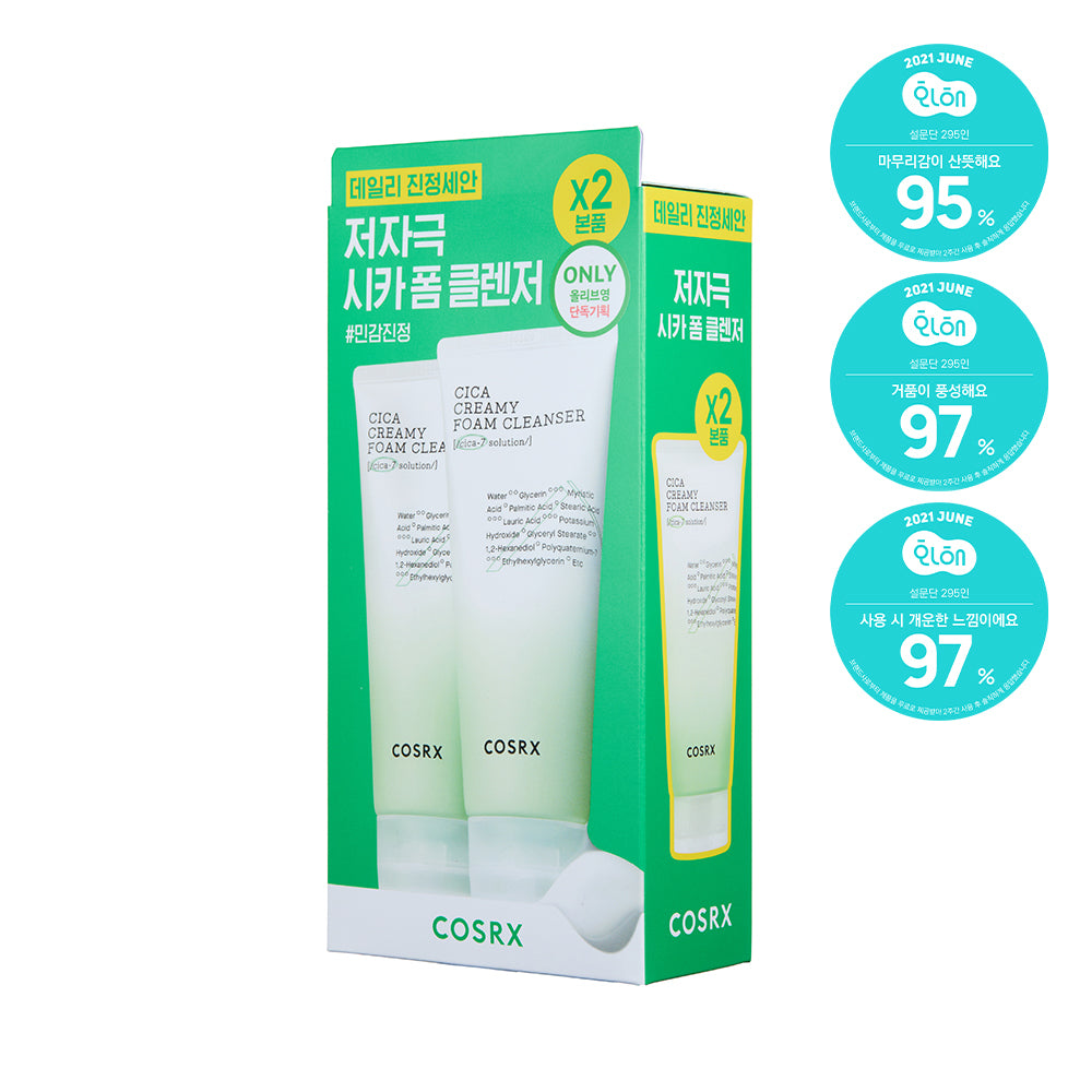 [COSRX] COSRX Pure Fit Cica Creamy Foam Cleanser Double Special (150ml+150ml)