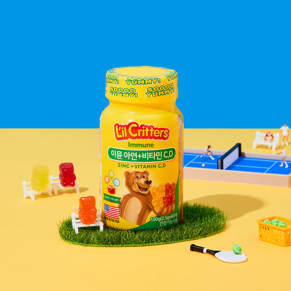[Ggumi] Kkumi Immune Zinc + Vitamin C, D 60 gummies (1 month supply)