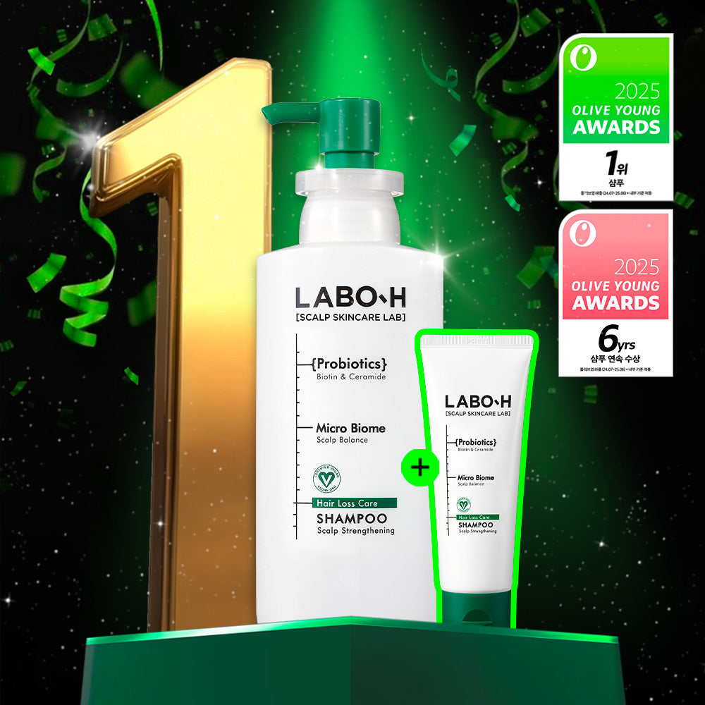 [LABO.H] LaboH Scalp Strengthening Shampoo 333ML+50ML Plan (Alleviates hair loss symptoms)