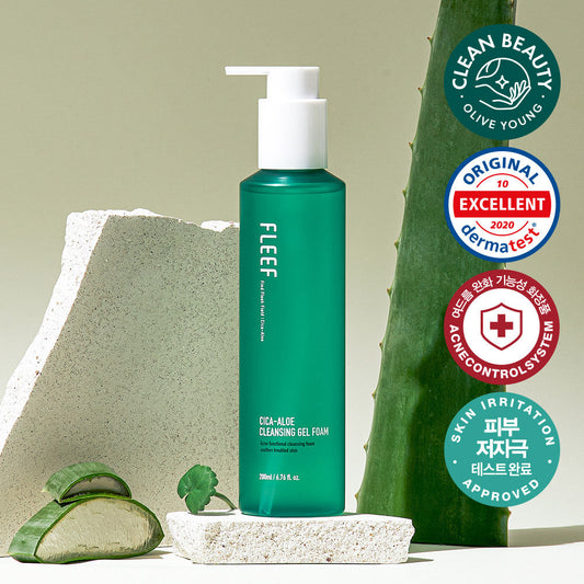 [FLEEF] Flip Cica-Aloe Cleansing Gel Foam 200ml