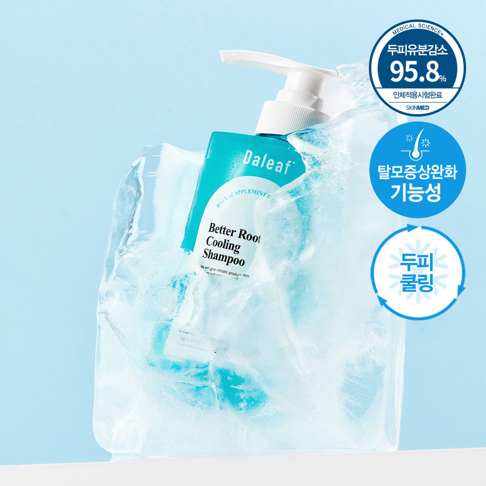 [DALEAF] Dalif Apple Mint Cooling Shampoo Double Plan (500ml+500ml)