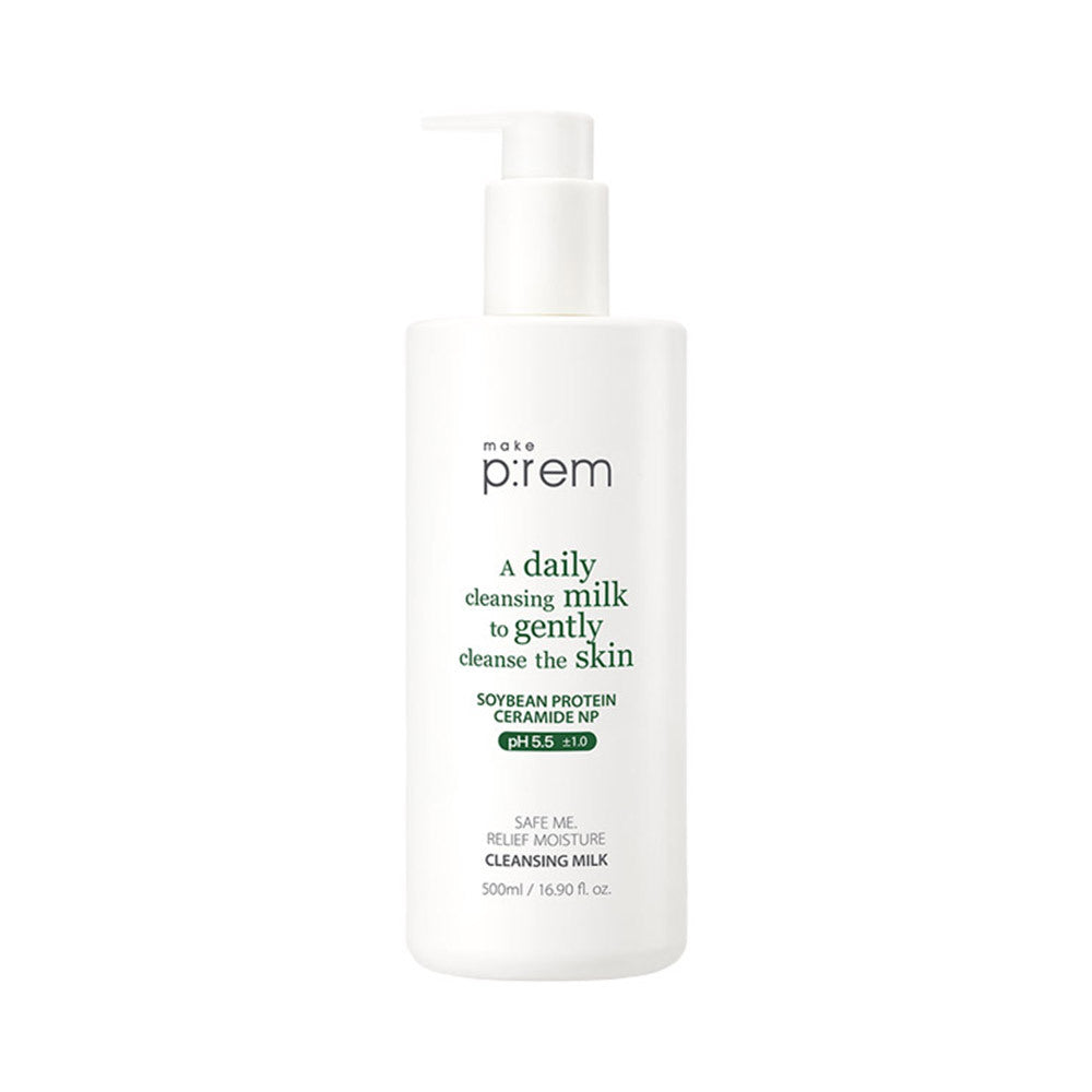 [makeprem] MakePrem Safe Me Relief Moisture Cleansing Milk Special (200ml+100ml refill)