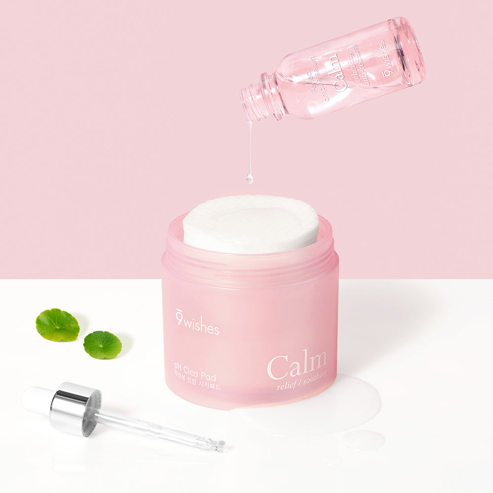 [Nine Wishes] Nine Wishes pH Calm Cica Toner Pad 70 sheets