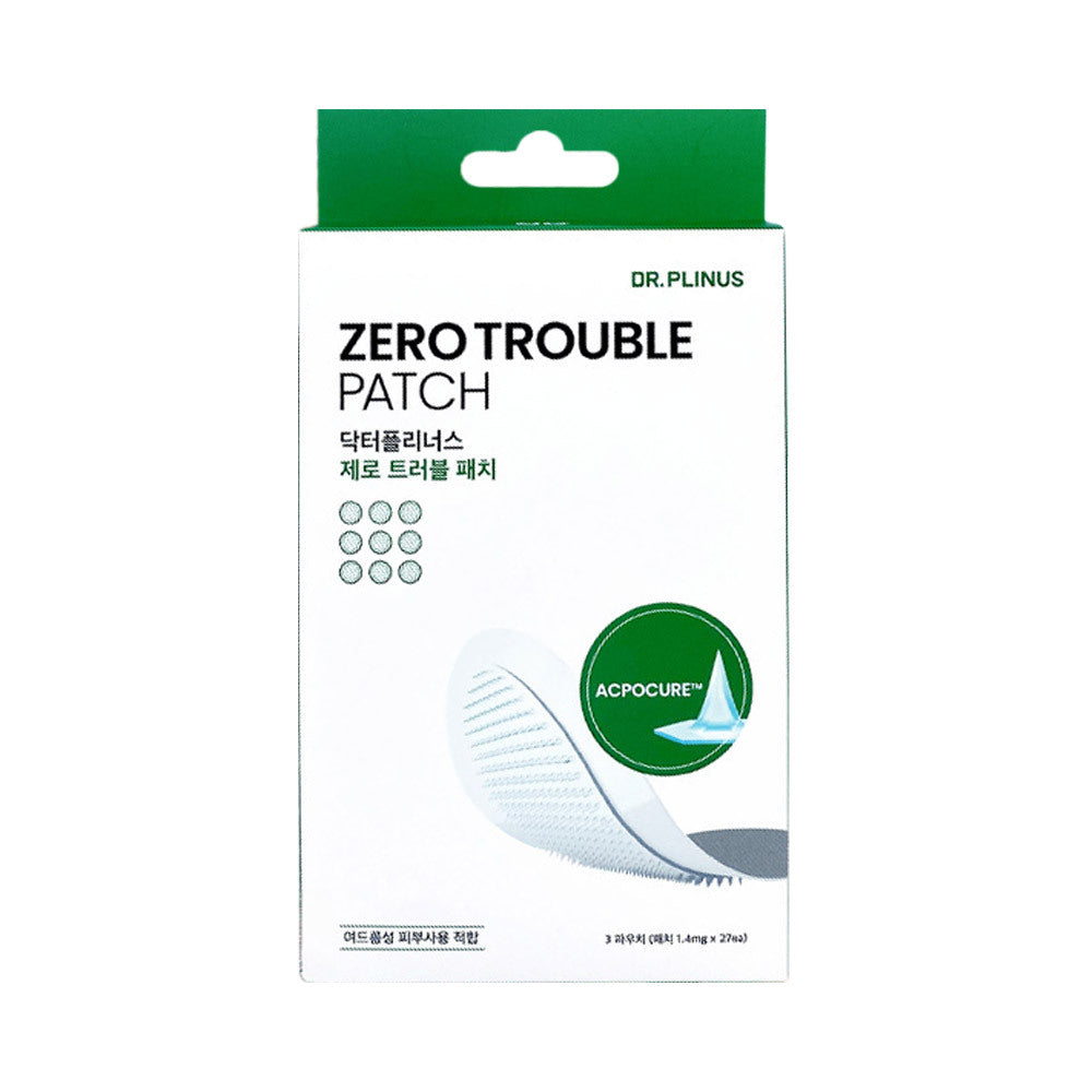 [Dr. Plinus] Dr. Plinus Zero Trouble Patch 3 Packungen (27 Blatt)