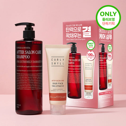 [CURLYSHYLL] Currishil After Salon Care Shampoo 500ml special (+ 100ml treatment included)