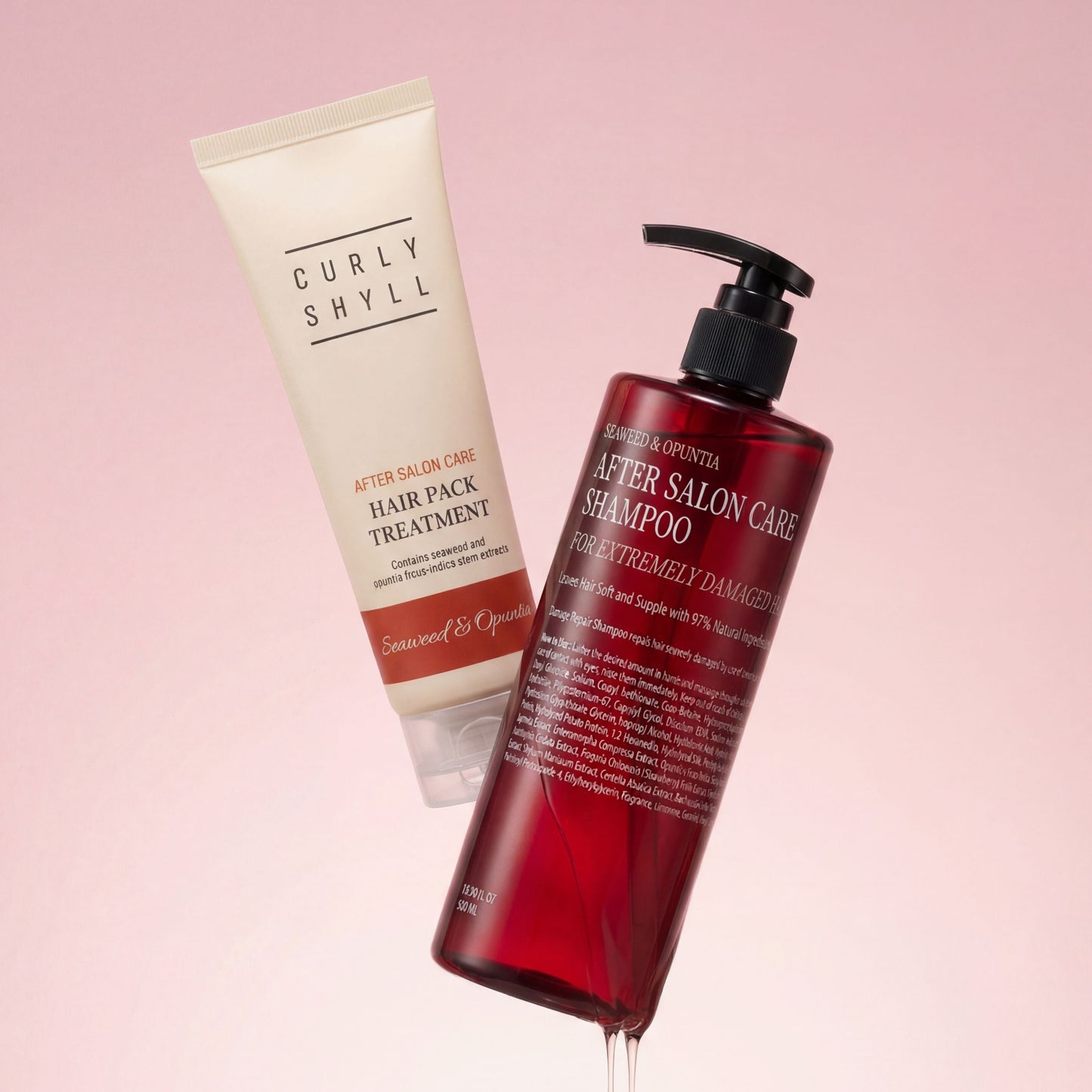 [CURLYSHYLL] Currishil After Salon Care Shampoo 500ml special (+ 100ml treatment included)