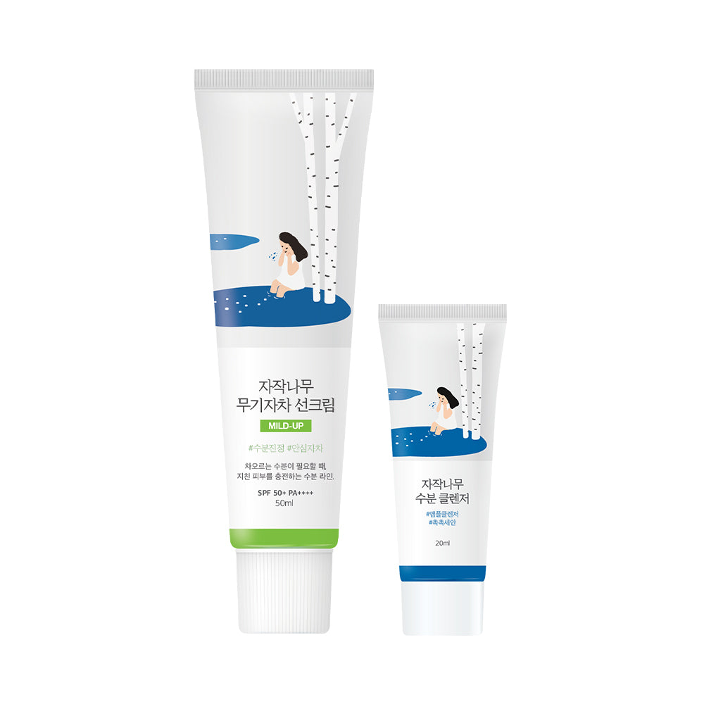 [Round Lab] Round Lab Birken Saft Anorganischer Sonnenschutz 50ml Spezial (+ Cleanser 20ml)